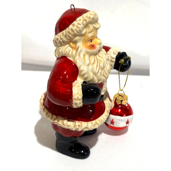 Vintage resin Santa ornament Figurine old world Saint Nick Collector Country‎ - Picture 7 of 7